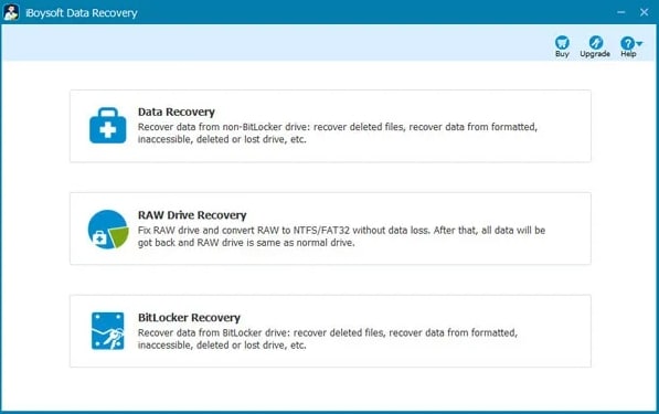 iboysoft data recovery user interface