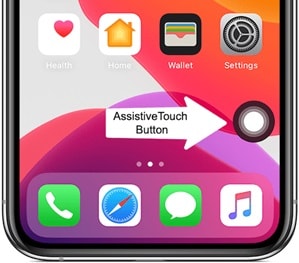 identifying assistivetouch button