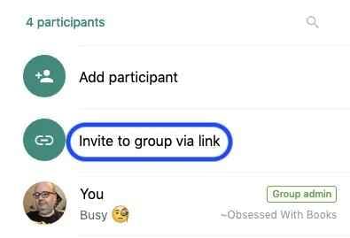 create whatsapp group chat