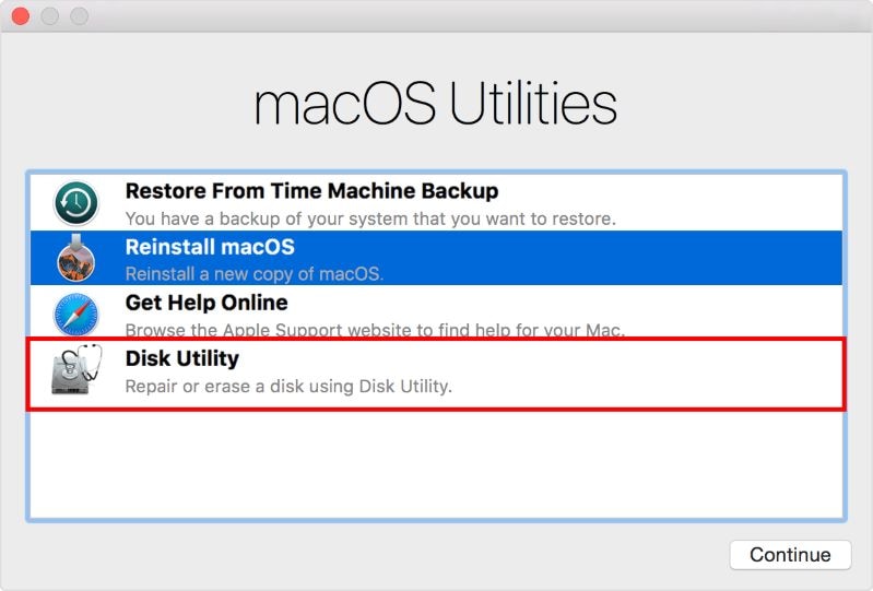 disk utility