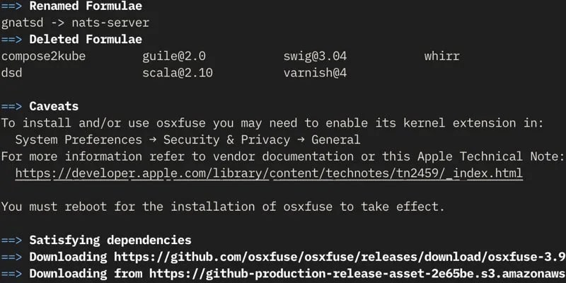 mount and access ext4 on macos via macfuse