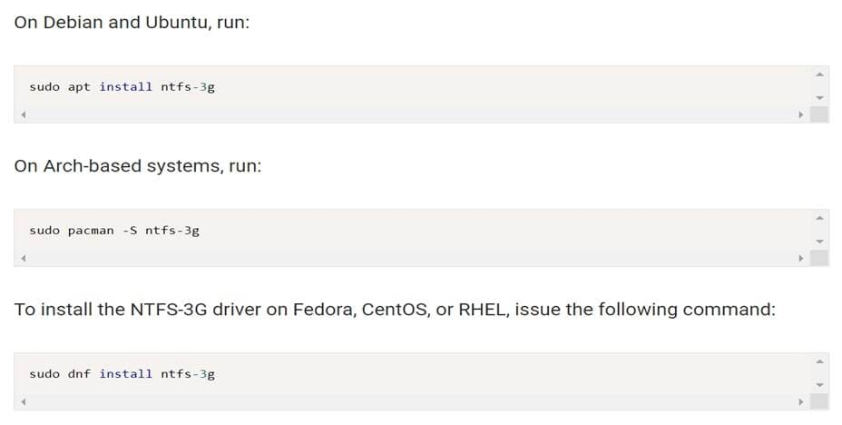 mount and access ntfs drives