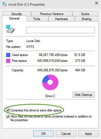 ntfs compressed files