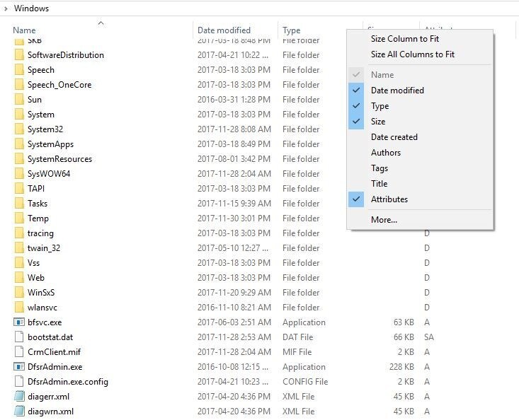 ntfs file attributes