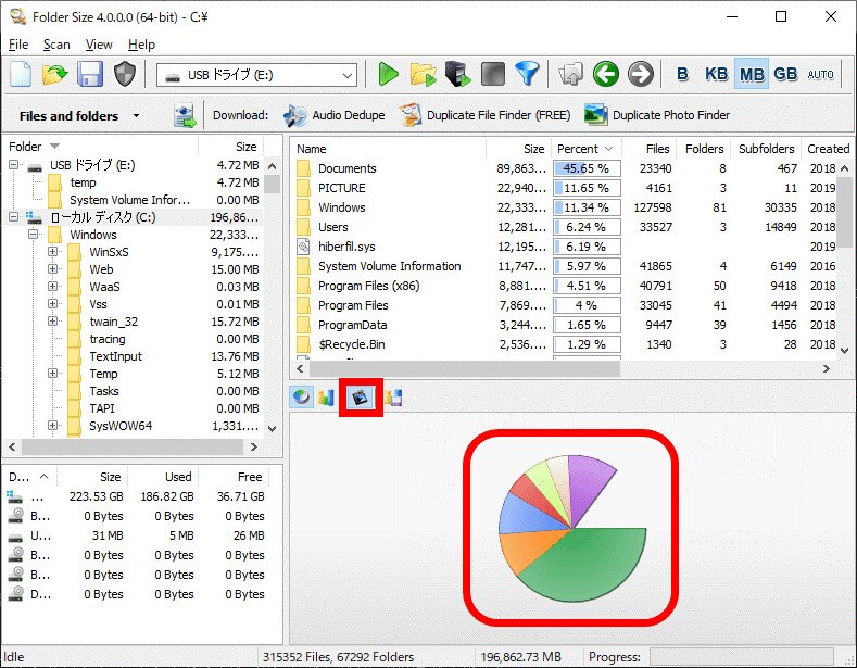 ntfs sparse files