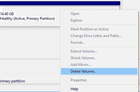 delete volume