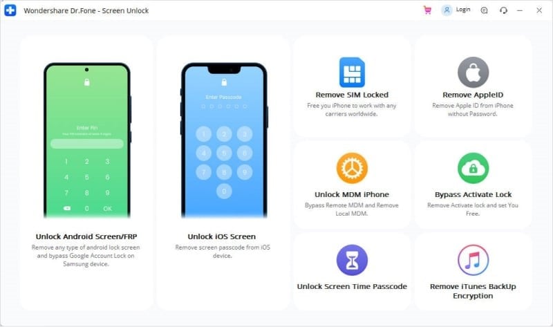 choose android screen unlock