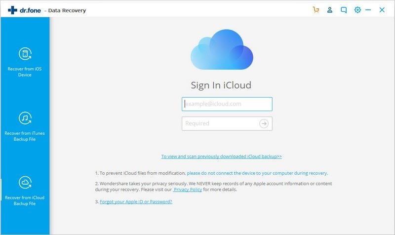 Extract app data from icloud