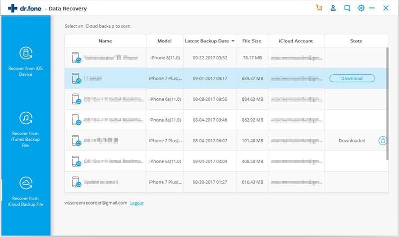 recover sim card data from icloud backup files