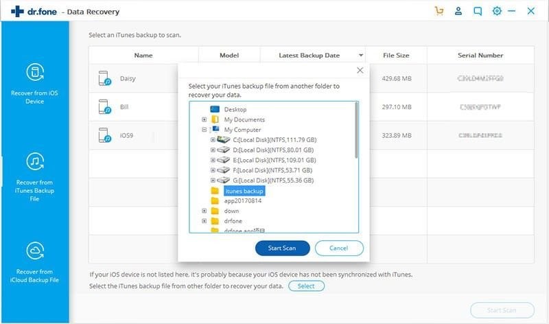 recover sim card data from itunes backup files