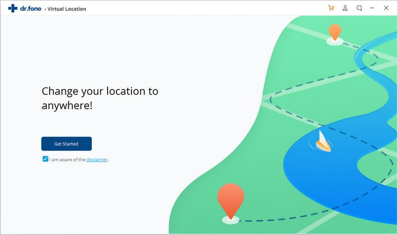 choose virtual location feature