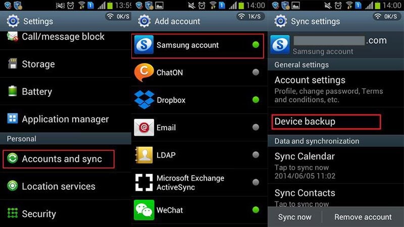 backup samsung cloud