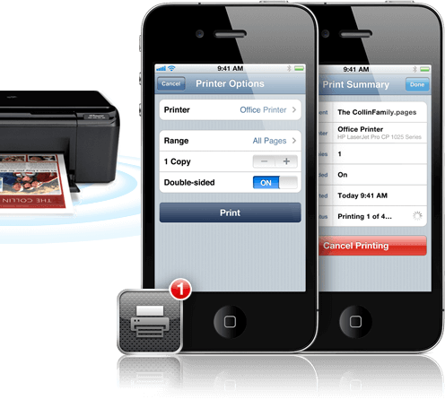 how to print from iphone
