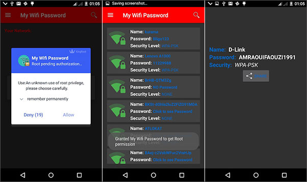 backup Wi-Fi passwords on Android
