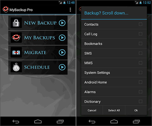 backup Android without Wi-Fi