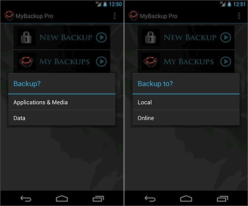 backup Android without Wi-Fi
