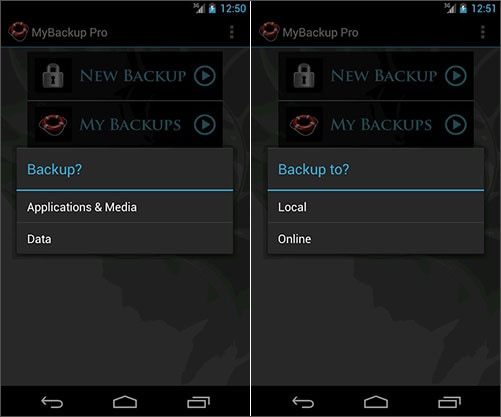 backup Android without Wi-Fi 