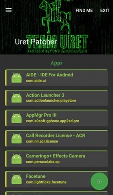 Uret Patcher hack in-app purchase for android