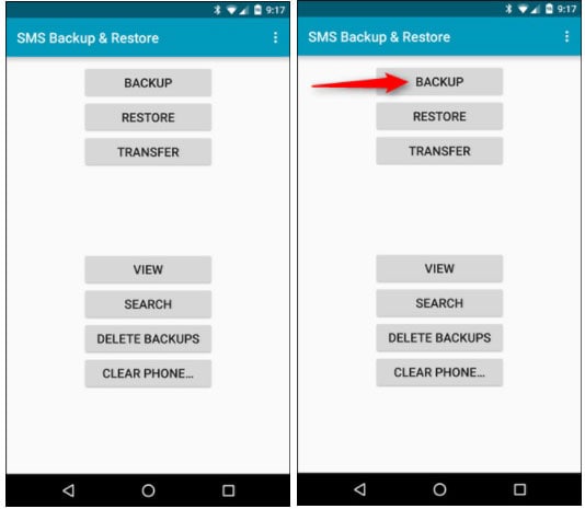 backup sms for android