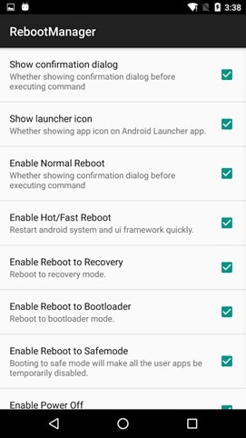 How do I restart an app on Android
