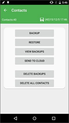 best contact backup app for android