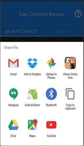 best app to backup contacts android