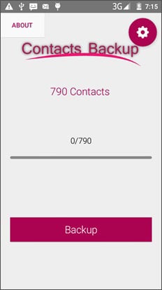contact backup app android