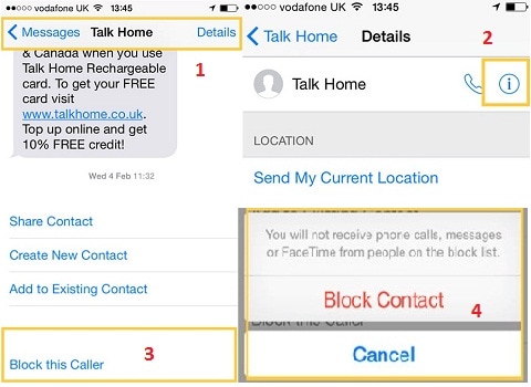 how to block text messages on iphone