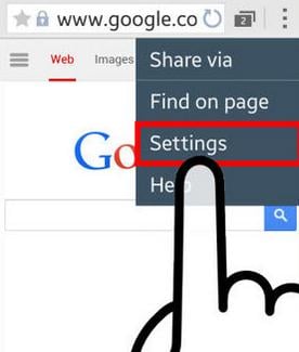 Find and click on settings
