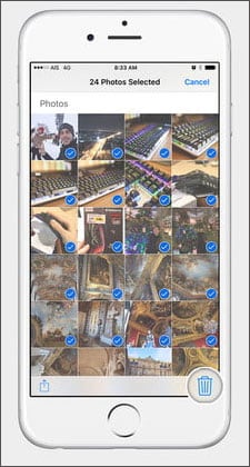 delete photos from my iOS