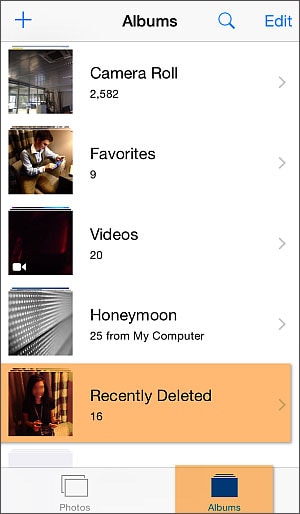 delete photos from my iOS