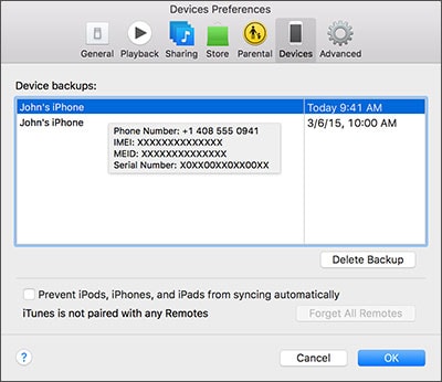 remove messages from itunes