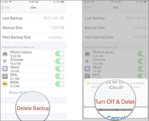 delete photos from iCloud