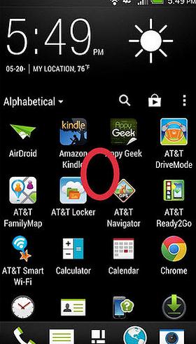 delete unnecessary home pages htc