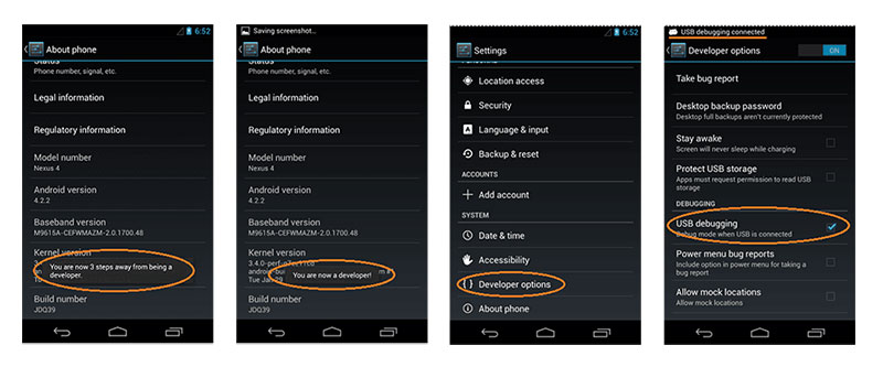 How Enable USB Debugging on Android