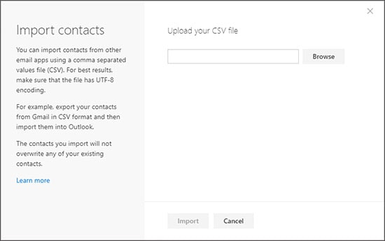 export contact to hotmail