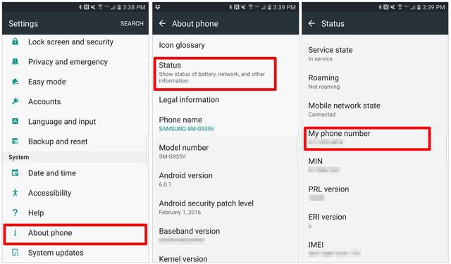 how to find a missed number on android