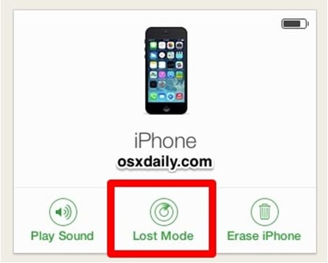 how to use iPhone lost mode to find lost or stolen iPhone