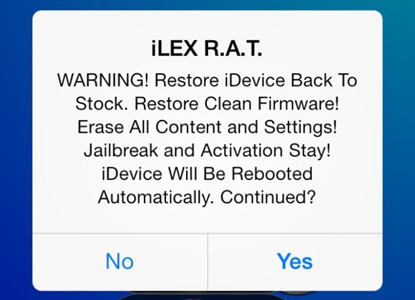 restore ipad from jailbreak