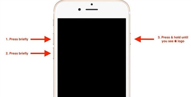 fix iphone white screen with apple logo 