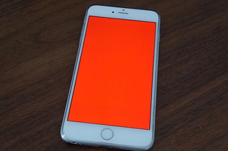 iphone red screen of death