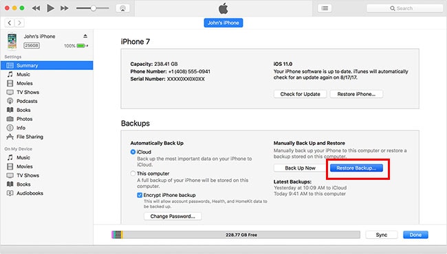 downlaod photos from itunes backup