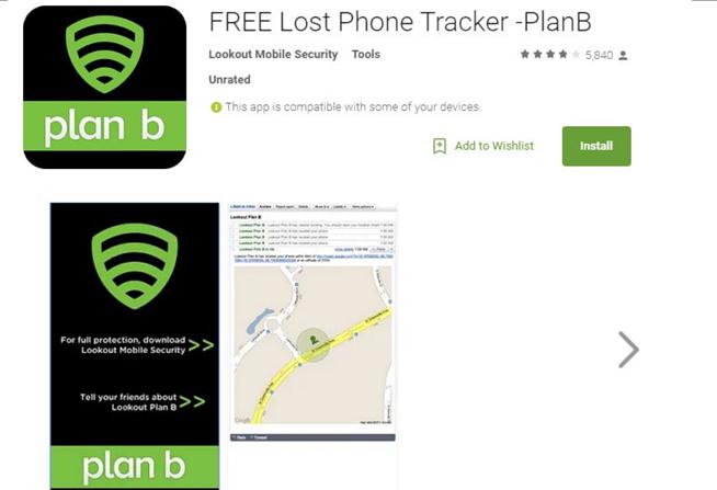 lost phone tracker plan b