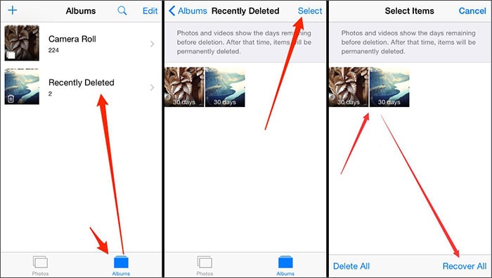 how to recover deleted photos from ipad mini without backup