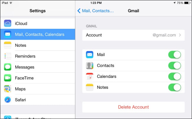 reset your email settings on iphone