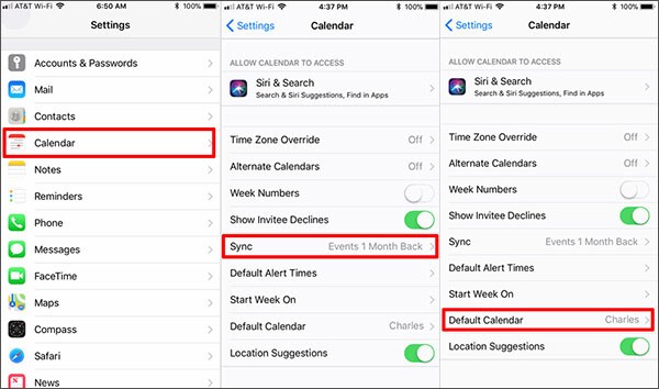 google calendar not syncing with iphone