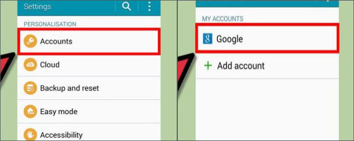 how to transfer contacts from google account to android devices