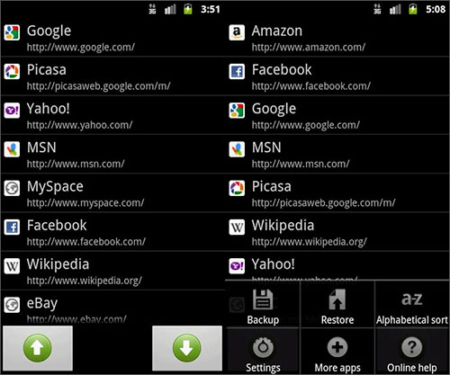 Backup Android Bookmarks to PC