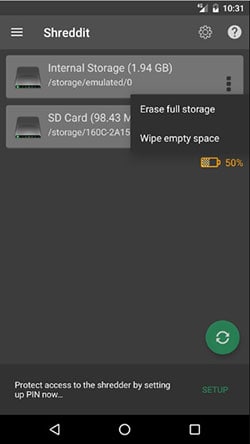 wipe Android phone’s data