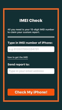 how to check IMEI iphone